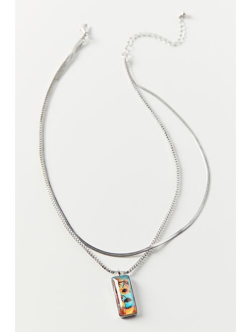 Urban outfitters Sandra Far Out Pendant Layer Necklace