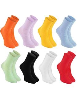 8 pairs of DIABETIC Non-Elastic Cotton Socks for SWOLLEN FEET for Mens & Womens