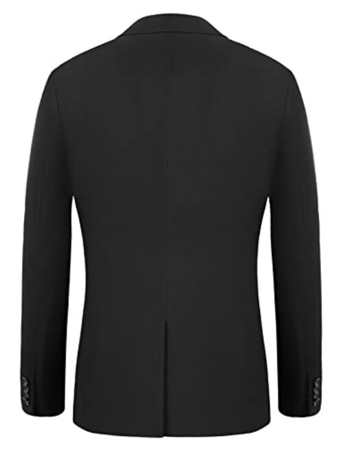 PJ PAUL JONES Men's Casual One Button Suit Blazer Jacket Sport Coat