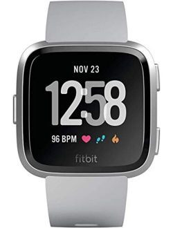 Versa Smart Watch, Gray/Silver Aluminium, One Size (S & L Bands Included)