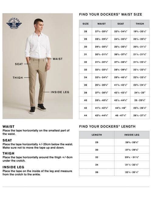 Dockers Men's Jean-Cut Supreme Flex Slim Fit Pants, Created for Macy's