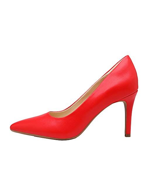 DREAM PAIRS Women's High Stiletto Heels Pointed Toe Pumps Shoes