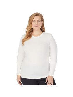 Plus Size Cuddl Duds® Softwear with Stretch Long Sleeve Crewneck Top