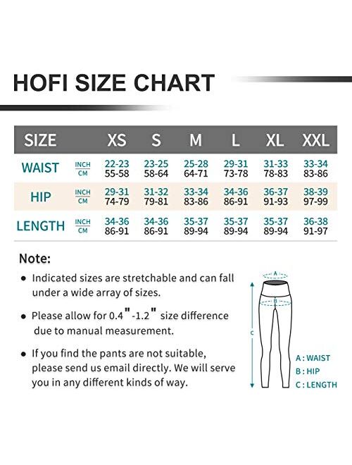 HOFI Fleece Lined Leggings Women with Pockets,High Waist Winter Thermal Workout Tights,Stretchy Thick Yoga Pants