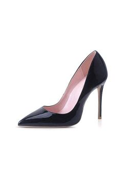 Elisabet Tang High Heels, Women Pumps Shoes 3.94 inch/10cm Pointed Toe Stiletto Sexy Prom Club Heels