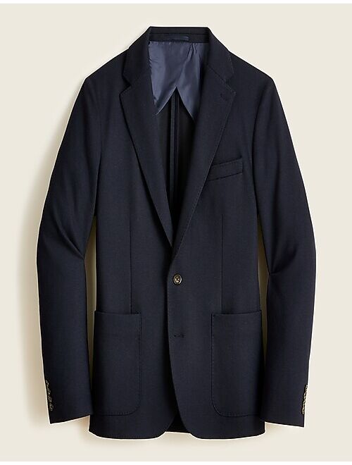 J.Crew Slim-fit knit suit jacket in wool-cotton blend