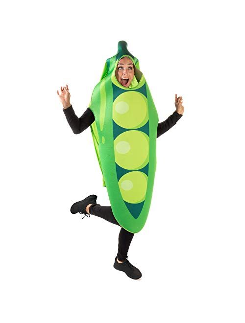 Hauntlook Two Peas in a Pod Halloween Couples Costume - Cute Funny Food Adult Bodysuit