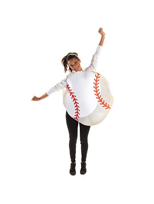 Hauntlook Baseball & Mitt Halloween Couples Costume - Funny Sports One-Size Adult Suits