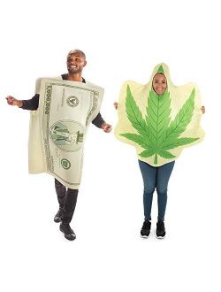 New Tax Revenue Halloween Couples Costumes - Funny Adult Leaf & Money Outfits
