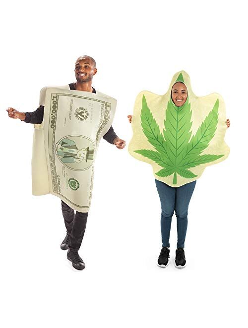 Hauntlook New Tax Revenue Halloween Couples Costumes - Funny Adult Leaf & Money Outfits