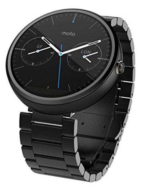 Motorola Moto 360 - Stone Grey Leather Smart Watch