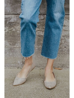 Holly Black Suede Flats