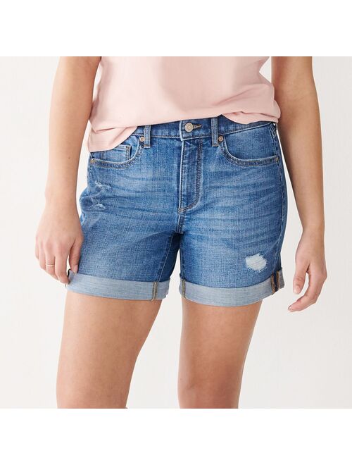 Women's Sonoma Goods For Life® High-Waisted Denim Shorts