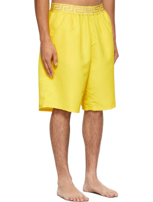 Versace Yellow Greca Swim Shorts