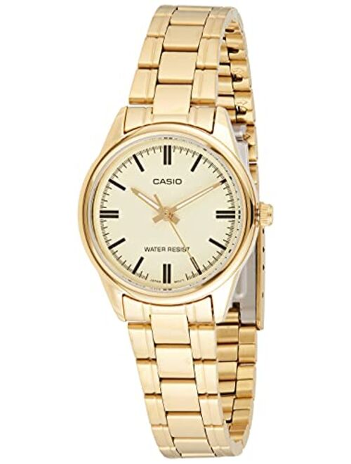 Casio Women's LTP-V005G-9A Gold Stainless Steel Analog Watch