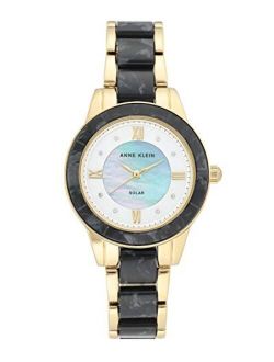 Considered Women's Solar Powered Premium Crystal Accented Resin Bracelet Watch, AK/3610