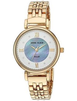 Considered Women's Solar Powered Premium Crystal Accented Bracelet Watch, AK/3630