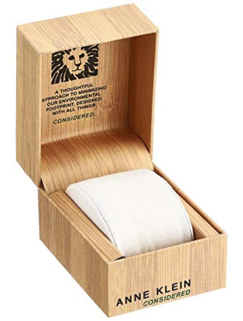 Anne Klein Considered Women's Solar Powered Premium Crystal Accented Bracelet Watch, AK/3630