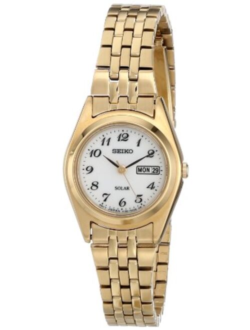 Seiko Women's SUT118 Solar Gold-Tone Stainless Steel Watch