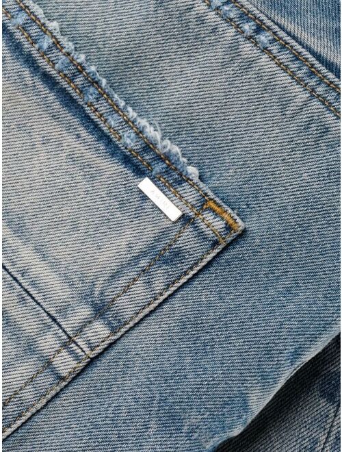 AMIRI distressed denim shorts