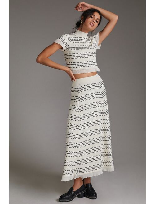 Maeve Knit Pullover Tank and Pull-on Midi Skirt Set