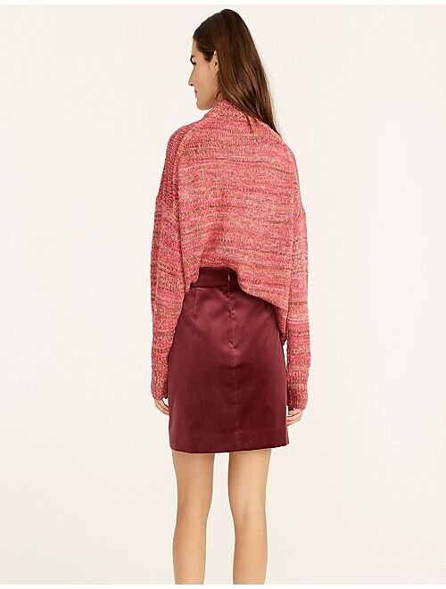 J.Crew Pleated mini skirt in velvet