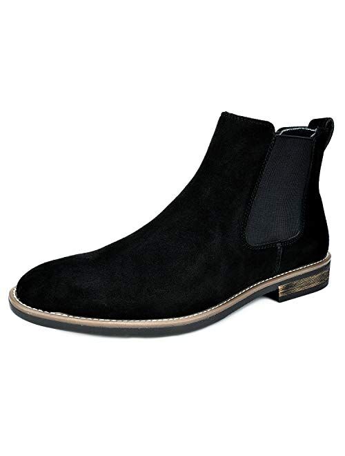 Bruno Marc Men's Suede Leather Chelsea Ankle Boots