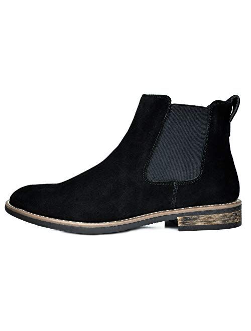 Bruno Marc Men's Suede Leather Chelsea Ankle Boots