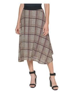 Plaid A-Line Skirt