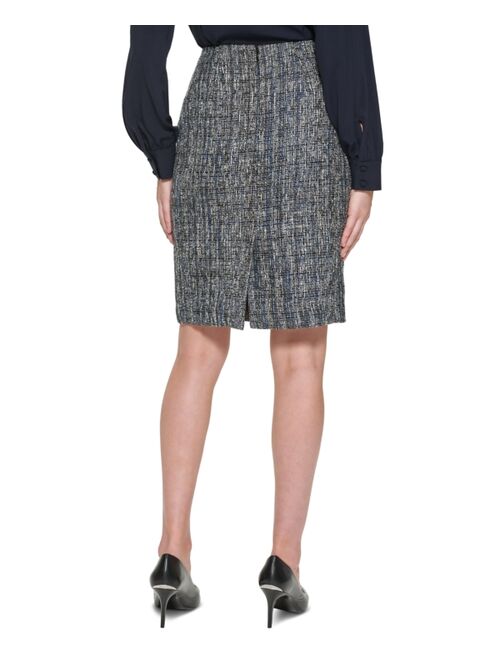 Calvin Klein Tweed Pencil Skirt