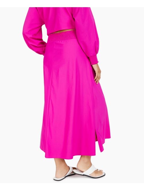 Alfani Smocked-Waist Midi Skirt, Created for Macy's