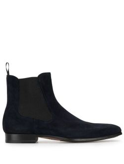 Suede Leather High Top Chelsea boots