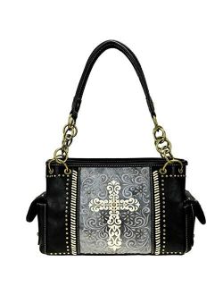 Western Bling Collection Satchel Handbag Top Handle Purse Concealed Carry
