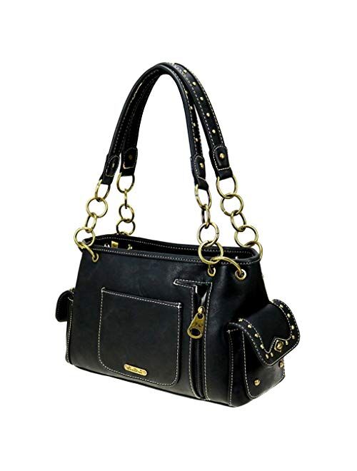 Montana West Western Bling Collection Satchel Handbag Top Handle Purse Concealed Carry