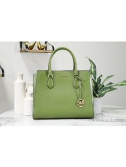 Hope Leather Large Evergreen Satchel Bag Crossbody Handbag Purse