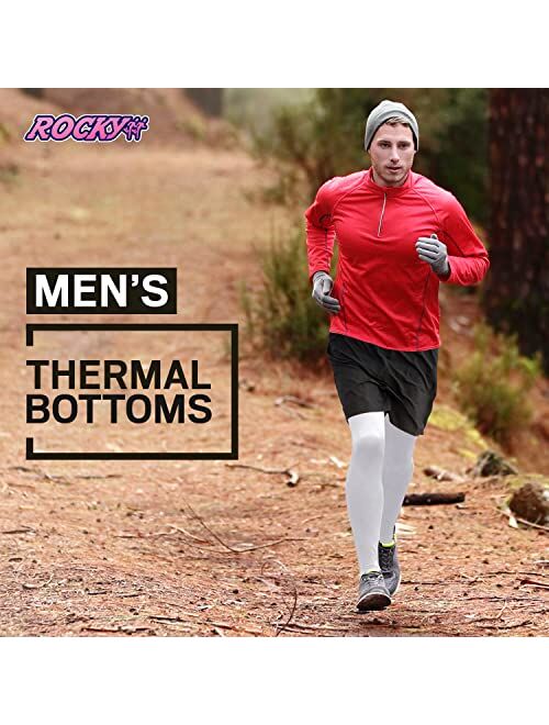 Rocky Men's Thermal Bottoms (Long John Base Layer Underwear Pants) Insulated for Outdoor Ski Warmth/Extreme Cold Pajamas Pant