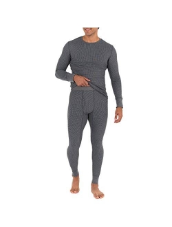 mens Recycled Waffle Thermal Underwear Set (Top and Bottom)