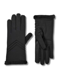 Lined Water Repellent Chevron Spandex Gloves