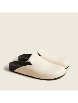 Pacific shearling-lined leather clogs