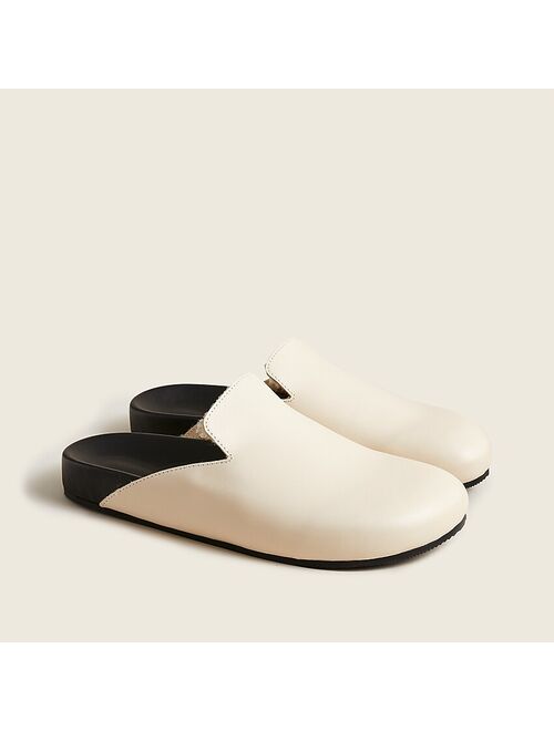 J.Crew Pacific shearling-lined leather clogs
