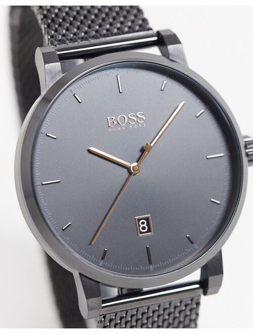 Hugo Boss black mesh watch 1513810