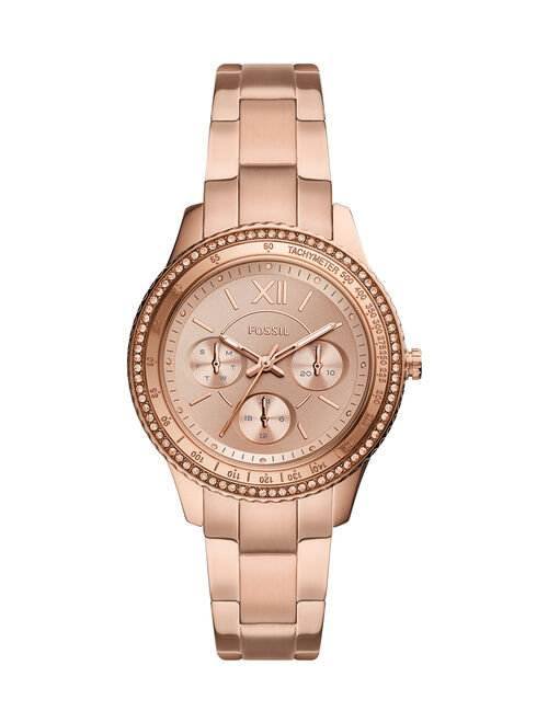 Fossil Rose Goldtone Stella Sport Bracelet Watch