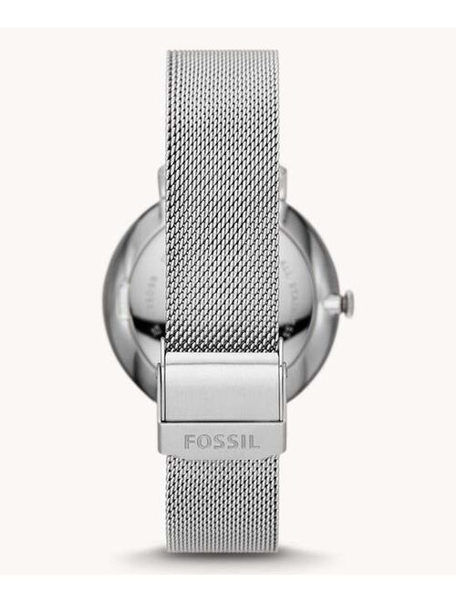 Fossil Silvertone Mesh Bracelet Watch