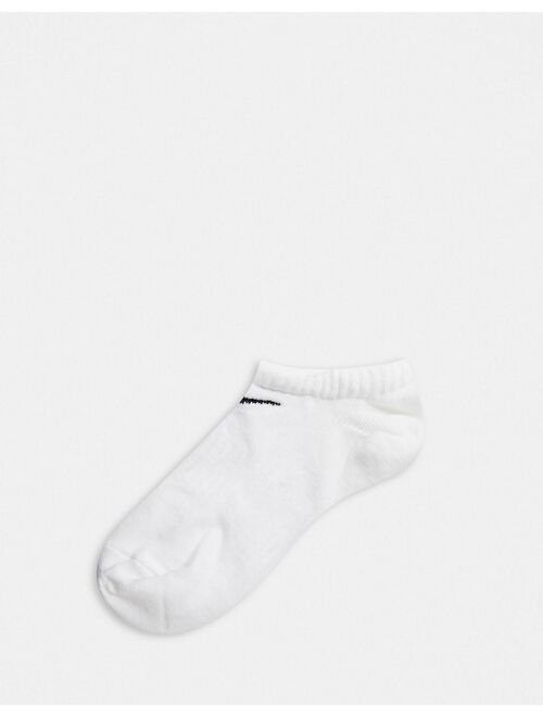 Nike Training 3 pack invisible socks in white