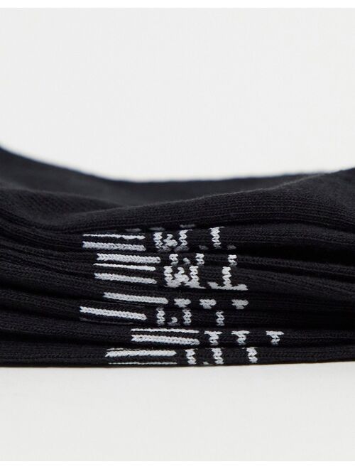 Topman 5 pack sneaker socks in black