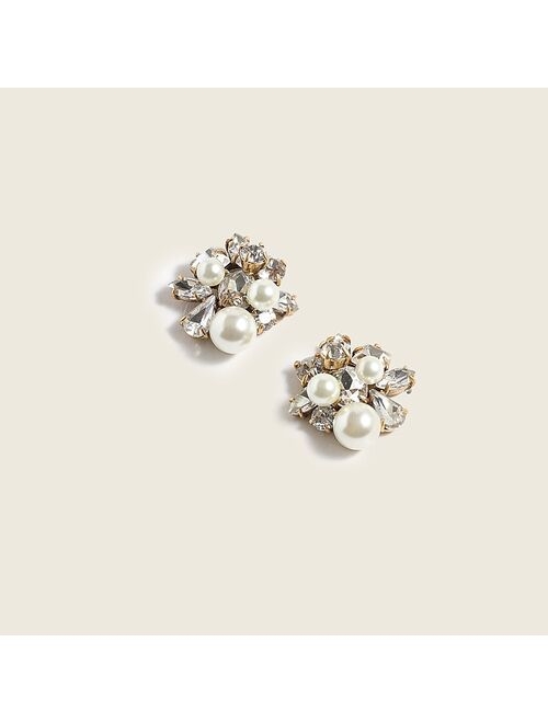 J.Crew Pearl and crystal earrings