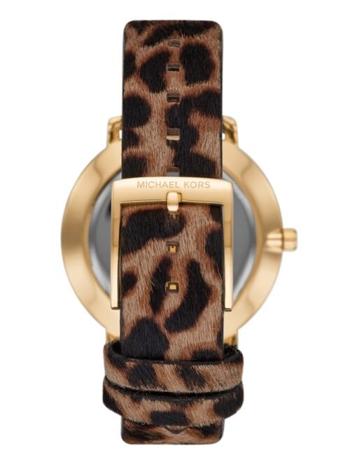 Michael Kors Women's Pyper Cheetah Calf Hair Watch 38mm
