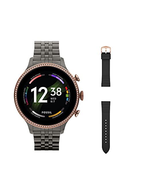 Fossil Women's Gen 6 Touchscreen Smartwatch with Speaker, Heart Rate, Blood Oxygen, GPS, Contactless Payments and Smartphone Notifications