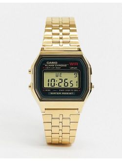 A159WGEA-1EF gold digital watch