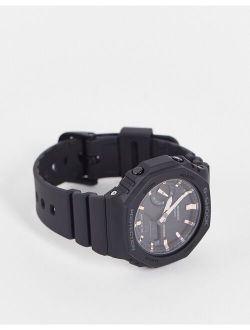 G-Shock unisex silicone watch in black GMA-S2100